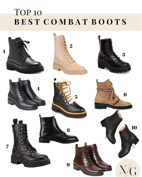 best rated combat fashion boots.